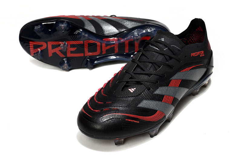 ADIDAS PREDATOR 25 ELITE CAMPO - PRETA E VERMELHA