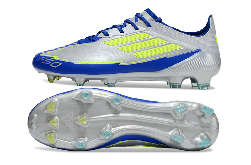 CHUTEIRA ADIDAS F50 ELITE CAMPO "MESSI" - CINZA E AZUL