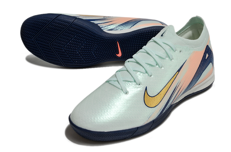 CHUTEIRA NIKE AIR ZOOM MERCURIAL VAPOR 16 ELITE FUTSAL "DREAM SPEED" - AZUL E ROSA