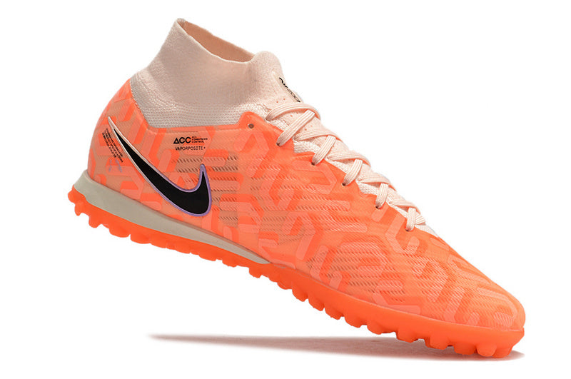 CHUTEIRA NIKE MERCURIAL AIR ZOOM SUPERFLY 9 ELITE SOCIETY "UNITED" - LARANJA
