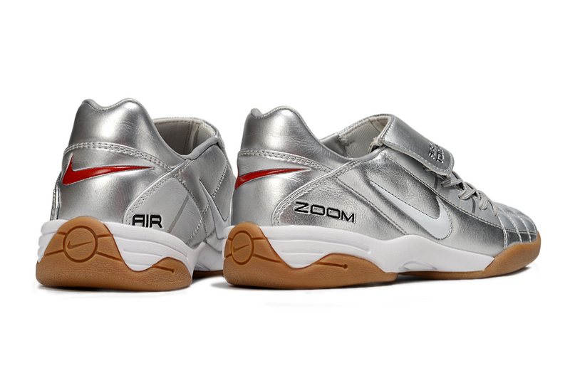 CHUTEIRA NIKE AIR ZOOM TOTAL 90 III FUTSAL - PRATA