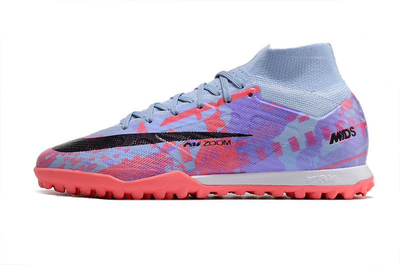 CHUTEIRA NIKE MERCURIAL AIR ZOOM SUPERFLY 9 ELITE SOCIETY "VALENTINES DAY" - ROXA E BRANCA