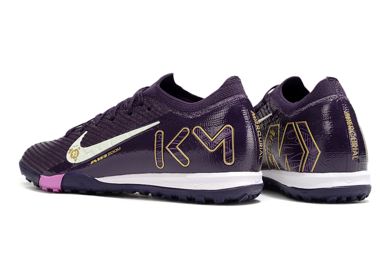 CHUTEIRA NIKE MERCURIAL AIR ZOOM VAPOR 16 ELITE SOCIETY "KYLIAN MBAPPÉ" - ROXA