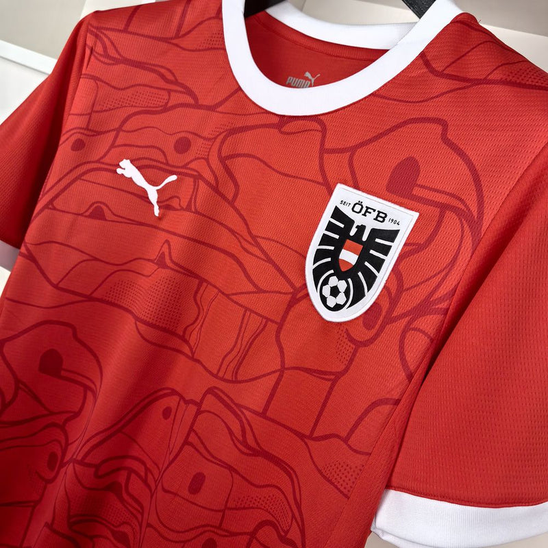 Camisa Áustria Titular 24/25 - Versão Torcedor - Lançamento