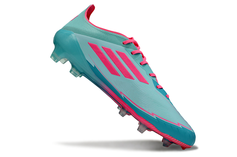 CHUTEIRA ADIDAS F50 ELITE CAMPO "LA VIDA TROPICAL" MESSI - AZUL E ROSA