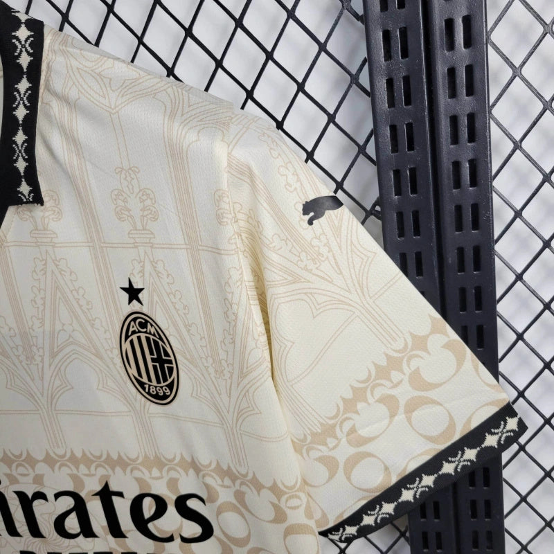 Camisa Milan x Pleasures Light 23/24 - Versão Torcedor - Lançamento