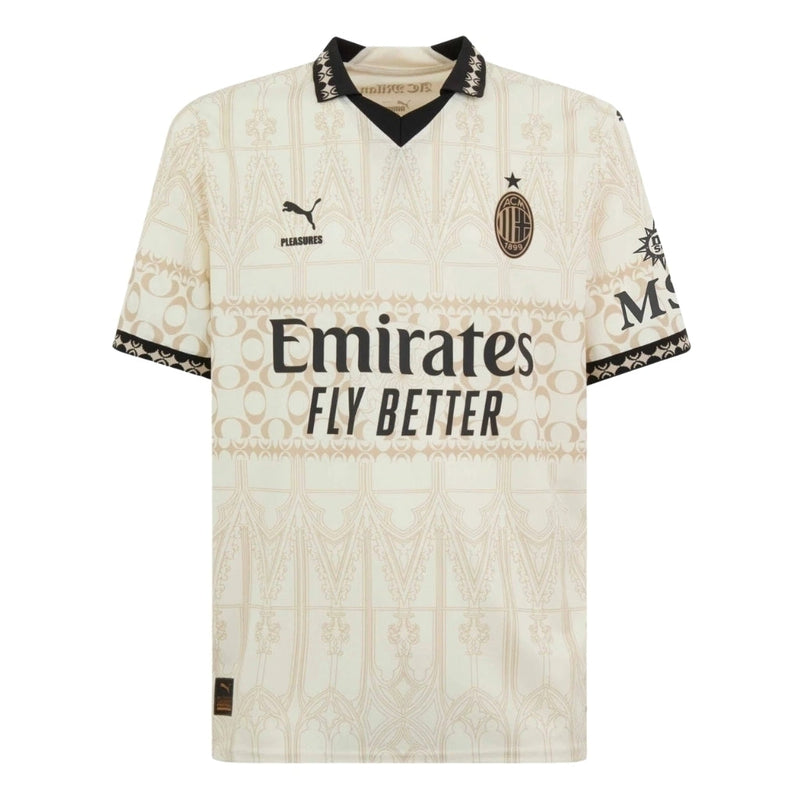Camisa Milan x Pleasures Light 23/24 - Versão Torcedor - Lançamento