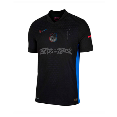 Camisa Barcelona Reserva x "Travis Scott" - Versão jogador - Lançamento
